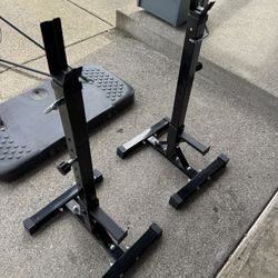 Adjustable Squat Rack Bundle 
