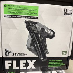 Flex 24V 15 Gauge Angled Finish Nailer Brand New In Box