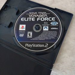 Ps2 Star Trek Voyager Elite Force - Loose - Printed Cover