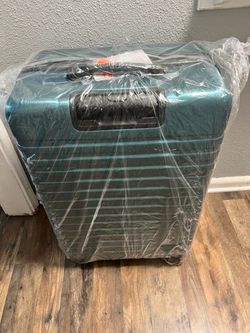 NEW Teal Large Check-In Spinner Suitcase – Hardshell Luggage