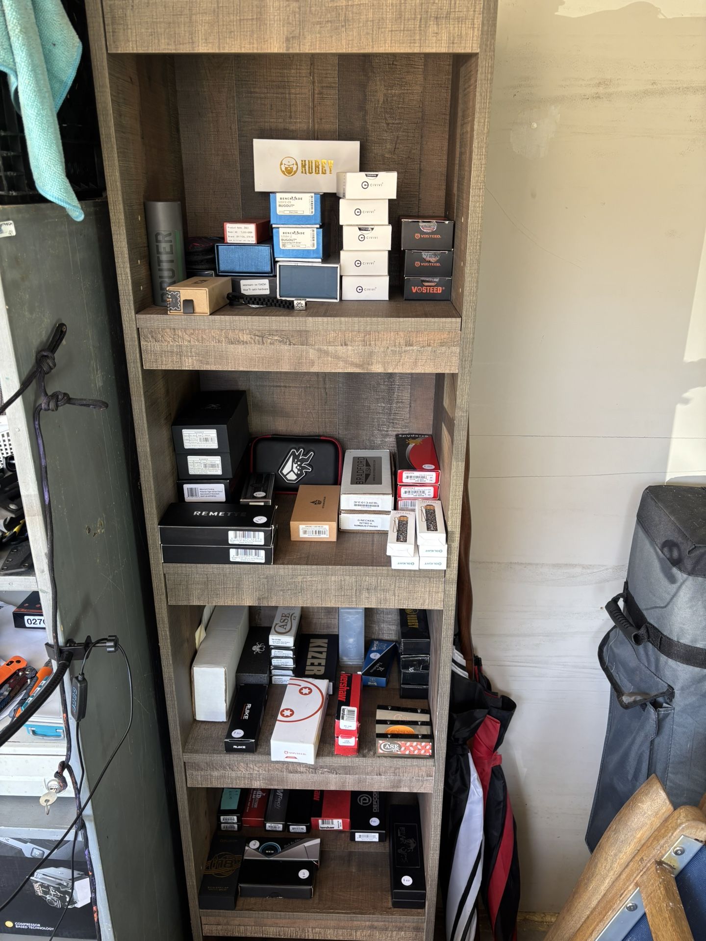 Various Brands Of Hunting Camping And Hiking Tools