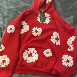 Red Denim Tears Hoodie 