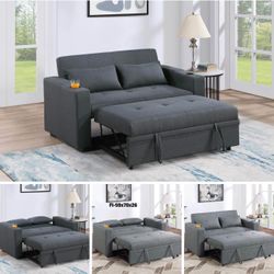 $299 Loveseat Convert To Bed 59 In Wide 