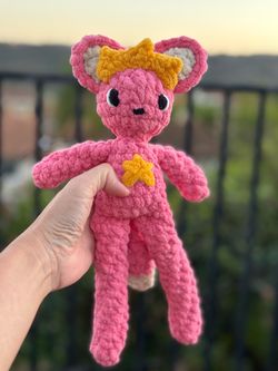 Crochet Pink Fong plushie