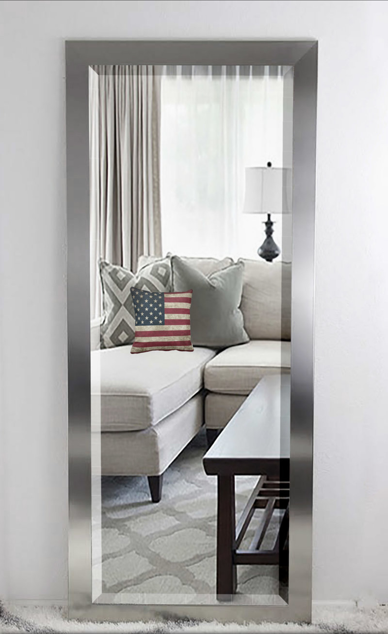 Lewistown Ungar Modern Beveled Full Length Mirror