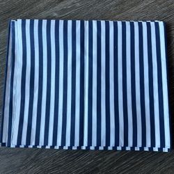 Ivory & Navy Stripe Shirting Fabric – 2.5 Yards