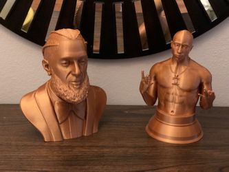 Nipsey Hussle and Tupac to rap legends sculptures very unique pieces 3D Printed