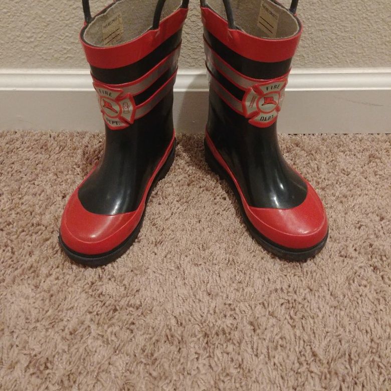 Boy's Fireman Rain/ Snow Boots