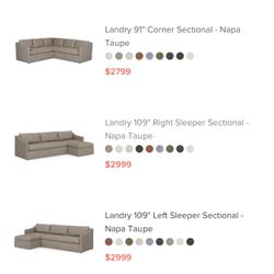 Brand New Article Sectional 