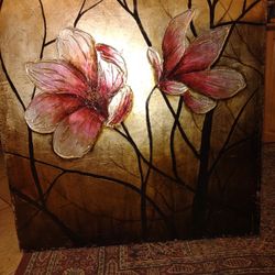 36 X 36 Hand painted canvas