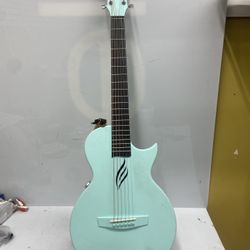 Enya Nova Go Carbon Fiber Acoustic Guitar 1/2 Size Beginner Adult Travel. Blue
