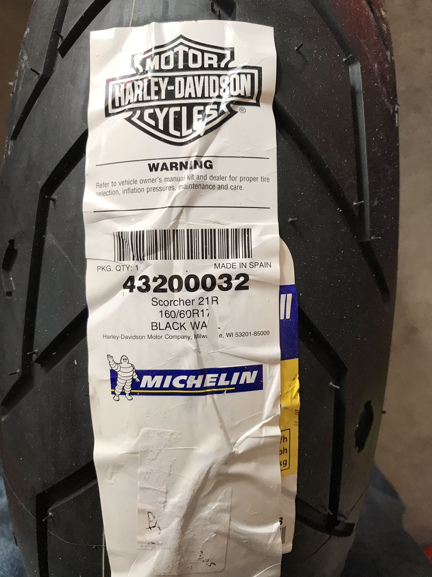 Michelin 160/60r17 Scorcher Motorcycle Tire