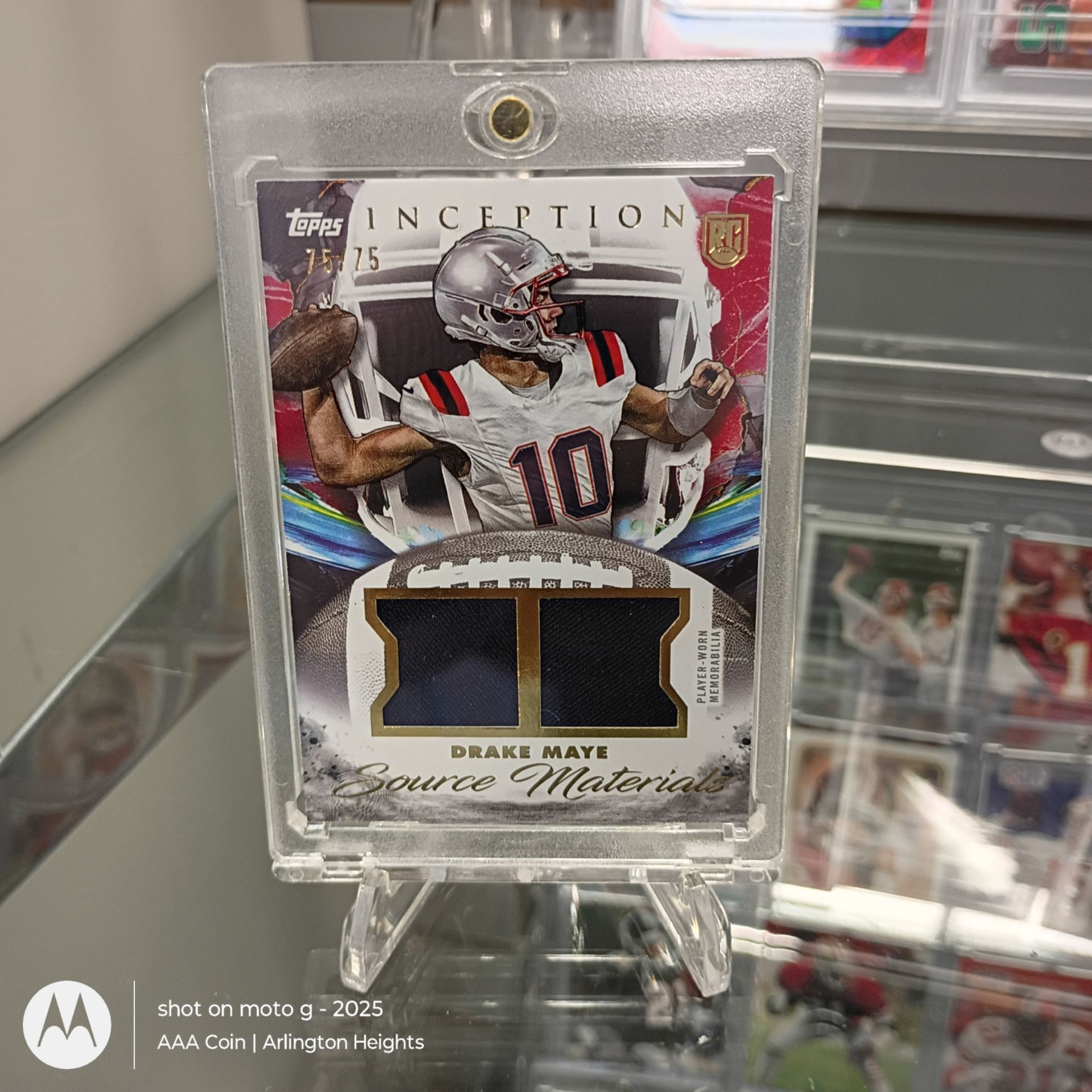 Rare Drake Maye Rookie Relic Card