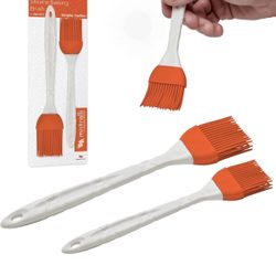 2 Pieces - Rubber Basting Brush ( Color Options Orange Or Black)