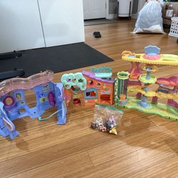 Littlest Pet Shop Fold Out Playsets With Figurines