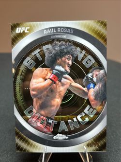 2026 Topps Chrome UFC Raul Rosas Striking Distance /50 Gold Geometric SD-2