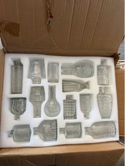 Arme 16 pcs glass bud vase set