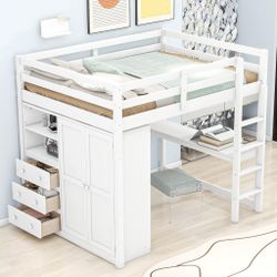 Full size loft bed