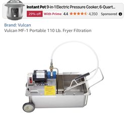 Vulcan Portable Fryer Filtration