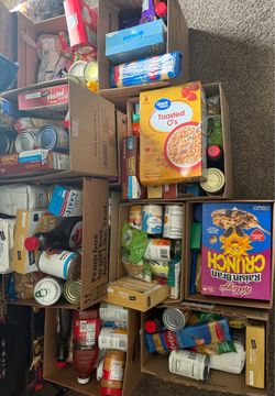 Food lots of boxes of food - moving - over 300$ worth