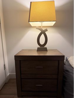 Darvin nightstand with built in USB ports and felt lined drawers