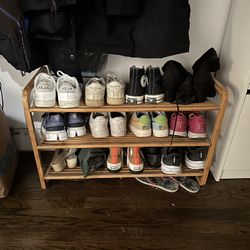 Wooden Shoe Rack