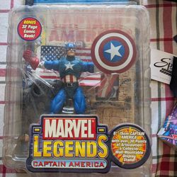 Toy Biz Series 1 Marvel Legends Captain America Figure 