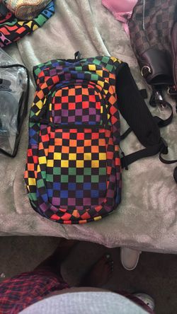 Multi Colored Checkered Bag