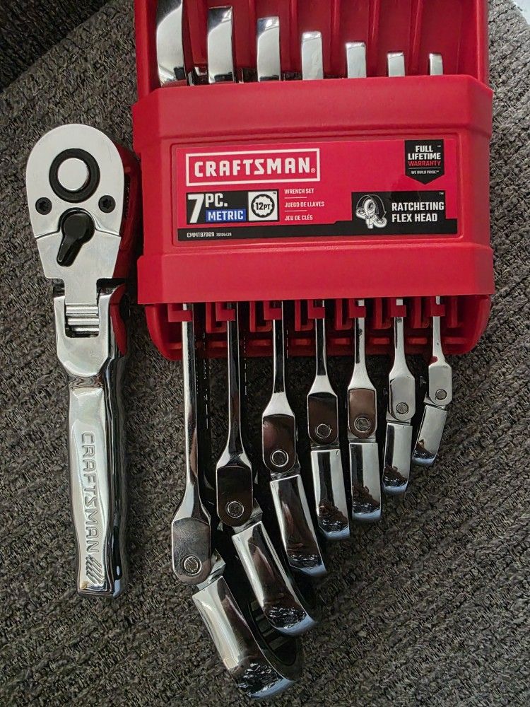 Crastman Metric Ratcheting Flex Head -Ratcheting 3/8