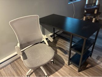 Desk and chair