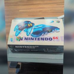 Funtastic Clear Blue N64 Cib-