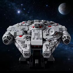 Creative Assembly Toys 921pcs Space 75375 Millennium Model Building Blocks Bricks For Children Adult Birthday Christmas Gifts