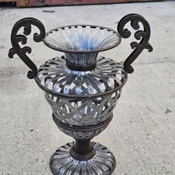 Ornate Metal Urn Planter