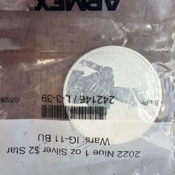 1 Oz Fine Silver Round - 2022 Niue Star Wars IG-11 From APMEX 