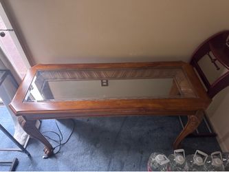 Wood table set