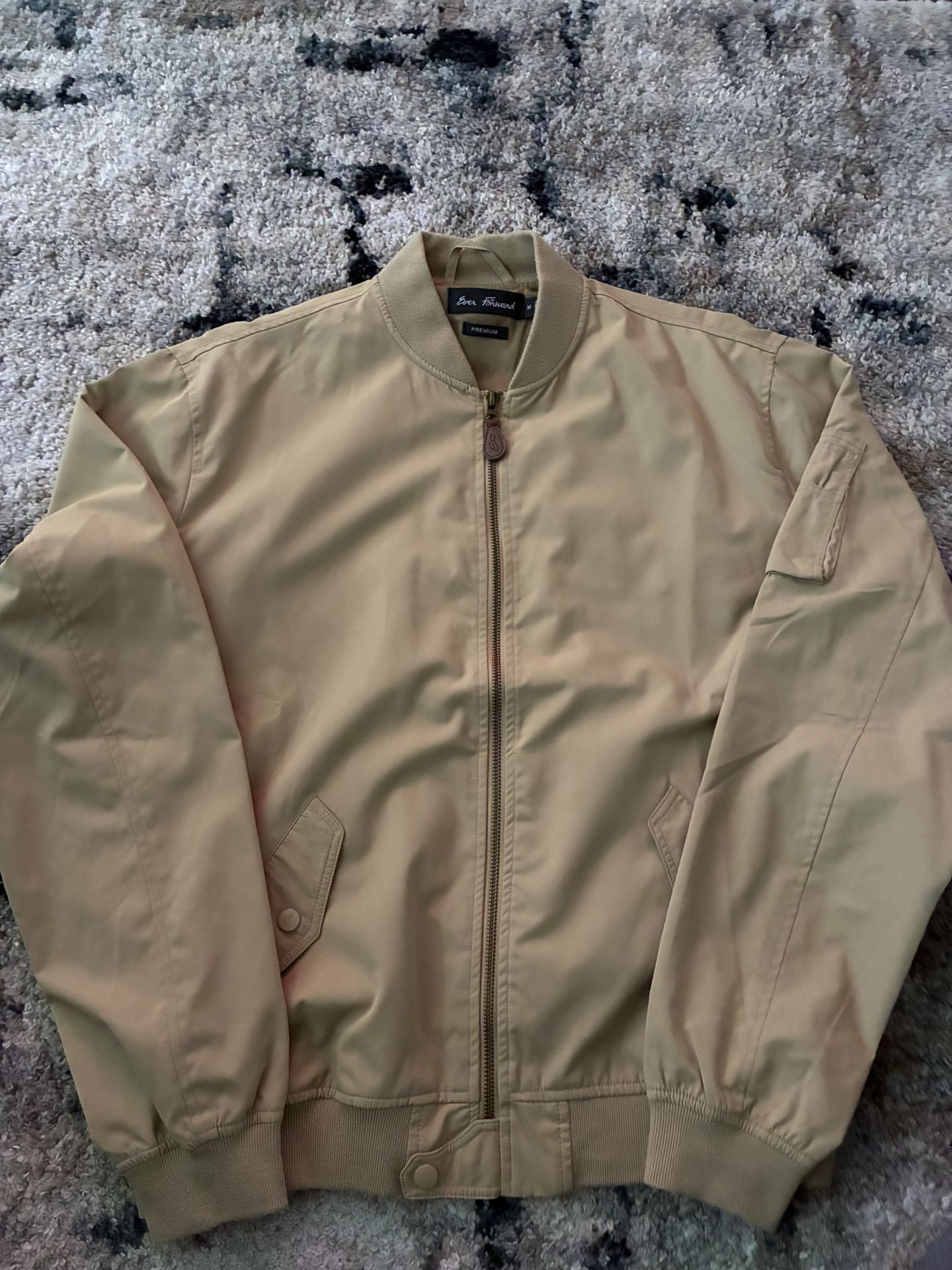 Men's Ever Forward Tan Bomber Jacket