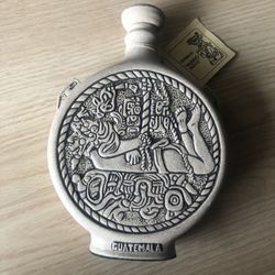 Guatemala Mundo Maya Artisanal Ceramic Stone Tikal Mayan vitrified decanter carafe jug bottle flask canteen container decor owl