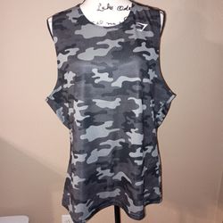 Men's Extra Large Gymshark Muscle Tank Top Camo
