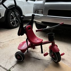 Radio Flyer Tricycle With Push Handle