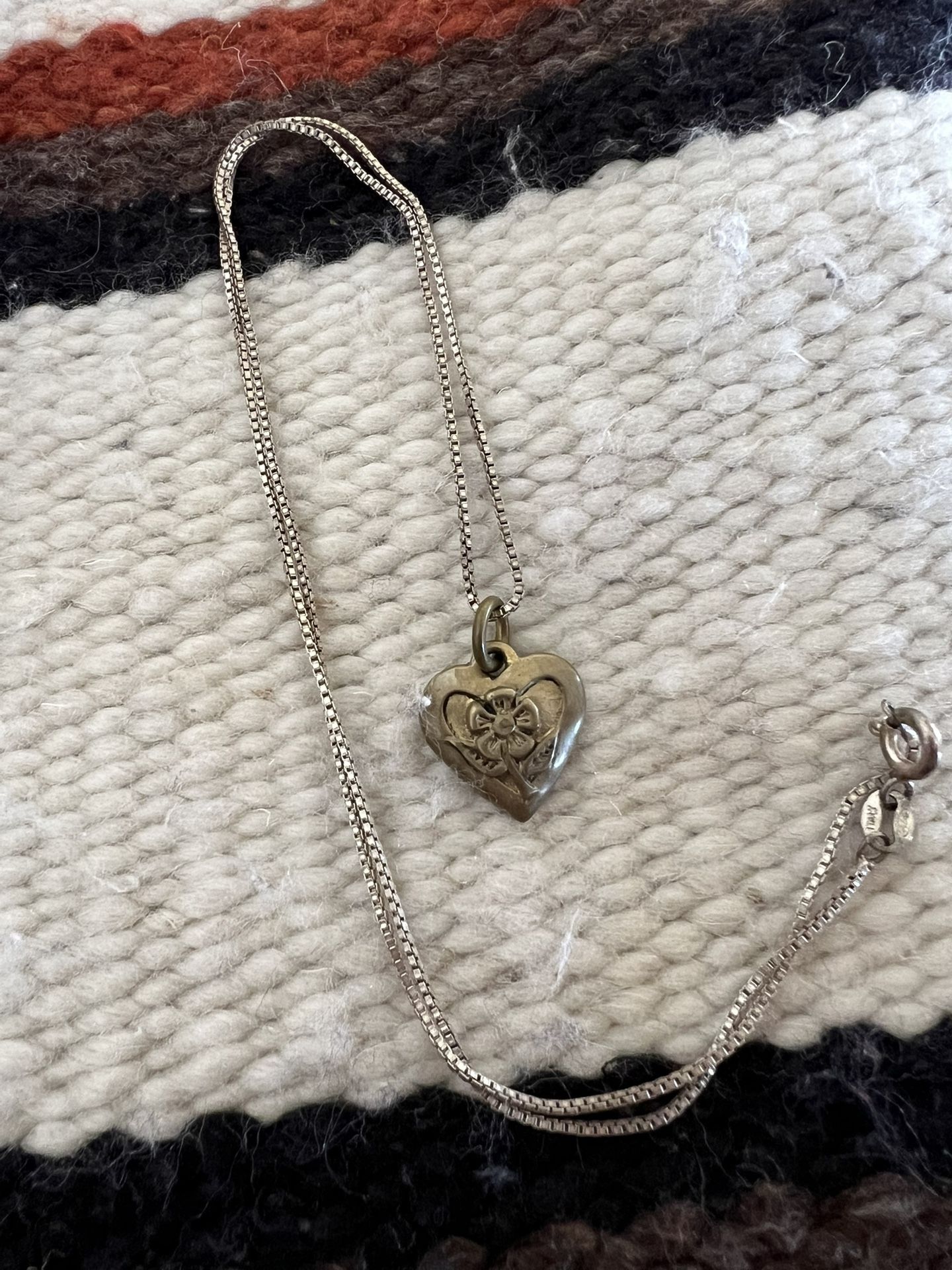 Vintage Jeep Collins Heart Pendant