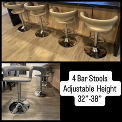 4 Beautiful BAR STOOLS 