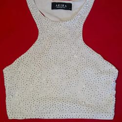 Rhinestone Racerback croptop