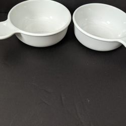 Grab-It White Coupe No Lid by Corning TWO AVAILABLE