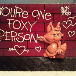 Vintage 1975 Wallace Berrie Valentine Desk Plaque