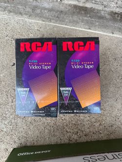 NEW! RCA VHS Tapes $5 Each