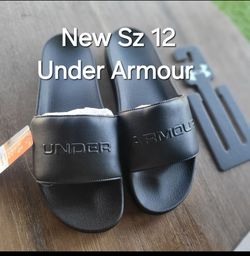 New size 12 men's Slip-on summer sandals slides by Under Armour