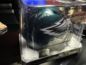 Eagles D’Andre Swift Signed Football Helmet NFL