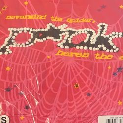 Pink spider hoodie size S men’s 