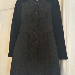 Womens H&M Black Coat Size 4 