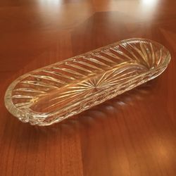 Crystal jewelry tray, ring holder, bracelets plate, decor dish 